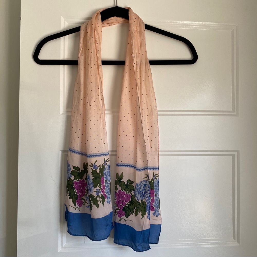 Vintage Floral Scarf